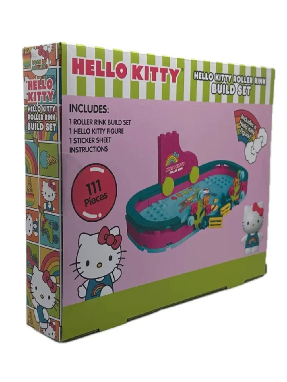 Hello Kitty Pink & Teal Roller Rink Build Set